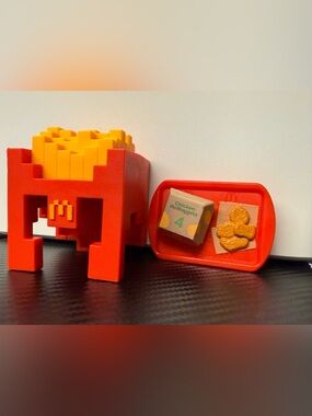 McDonald's Minecraft Movie Meal Fry Helmet Collectible Toy